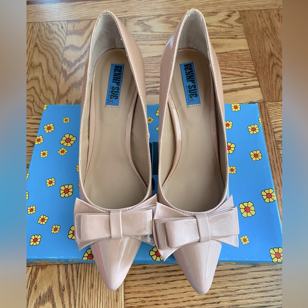 Penny Sue, Penny Girl Nude high heel Shoes NWT